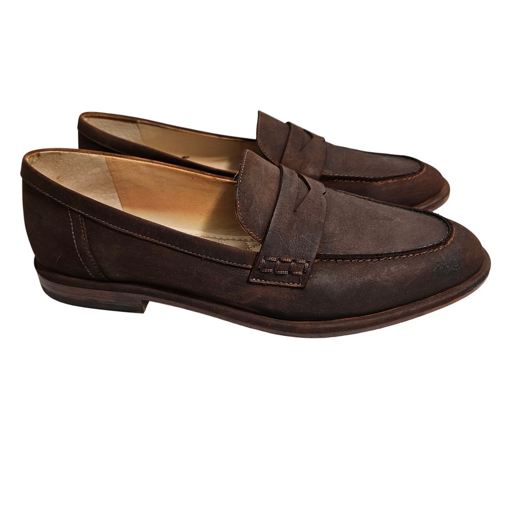 J.McLaughlin Concetta Leather Penny Loafers Womens 10M RN159236 Brown